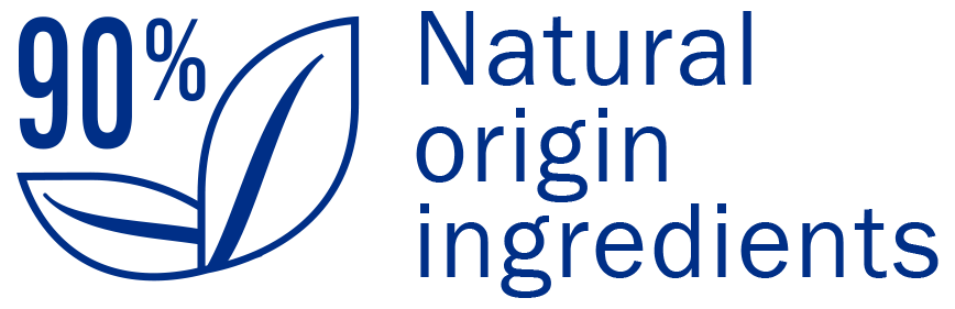 90% Natural origin ingredients